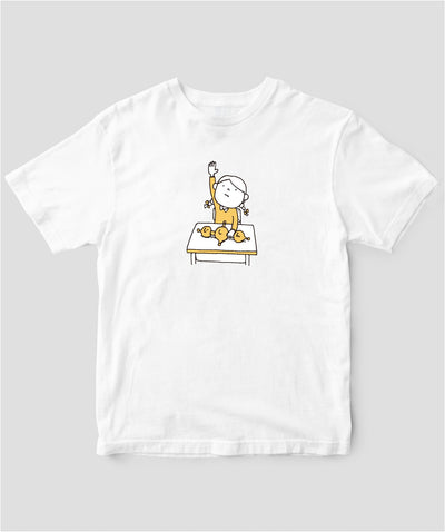 【キッズ】一年一組 せんせいあのね / じしん Tシャツ / 理論社