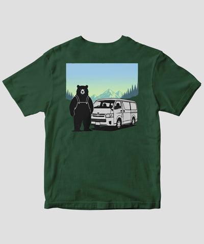 AUTO CAMPER / キャンプぐまTee_TYPE B / 八重洲出版