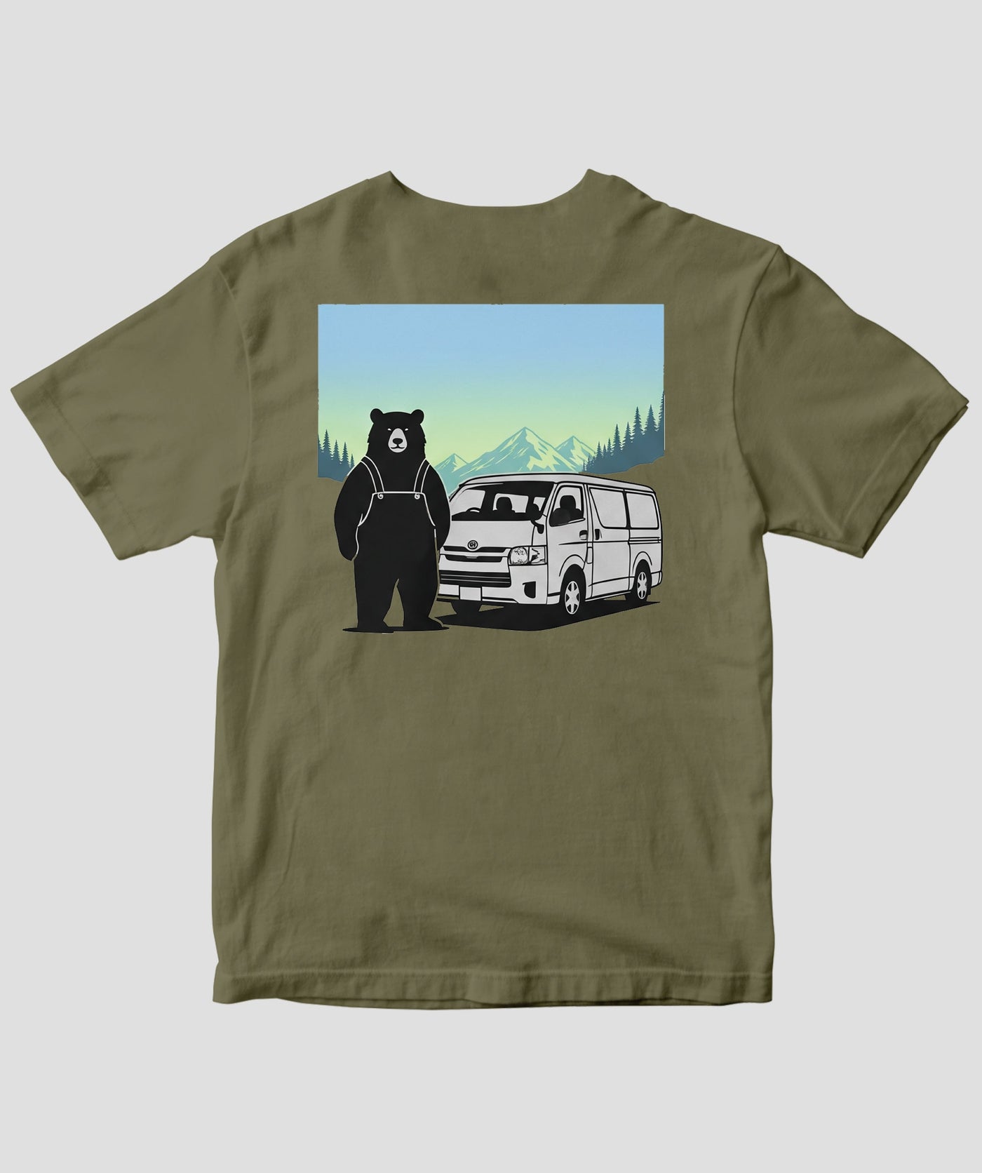 AUTO CAMPER / キャンプぐまTee_TYPE B / 八重洲出版