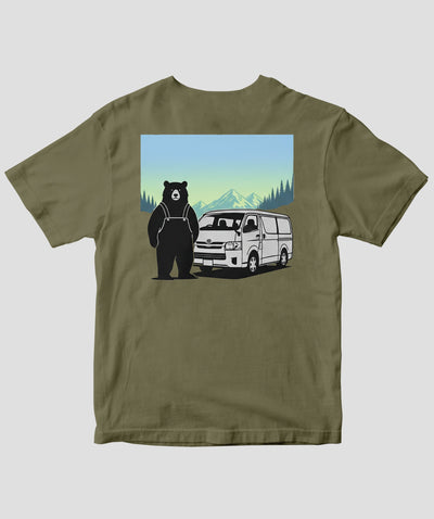 AUTO CAMPER / キャンプぐまTee_TYPE B / 八重洲出版