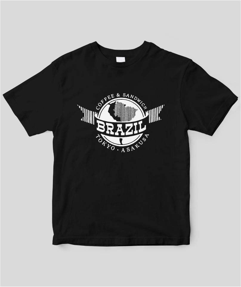 銀座ブラジル ロゴ Tシャツ Type A / イカロス出版