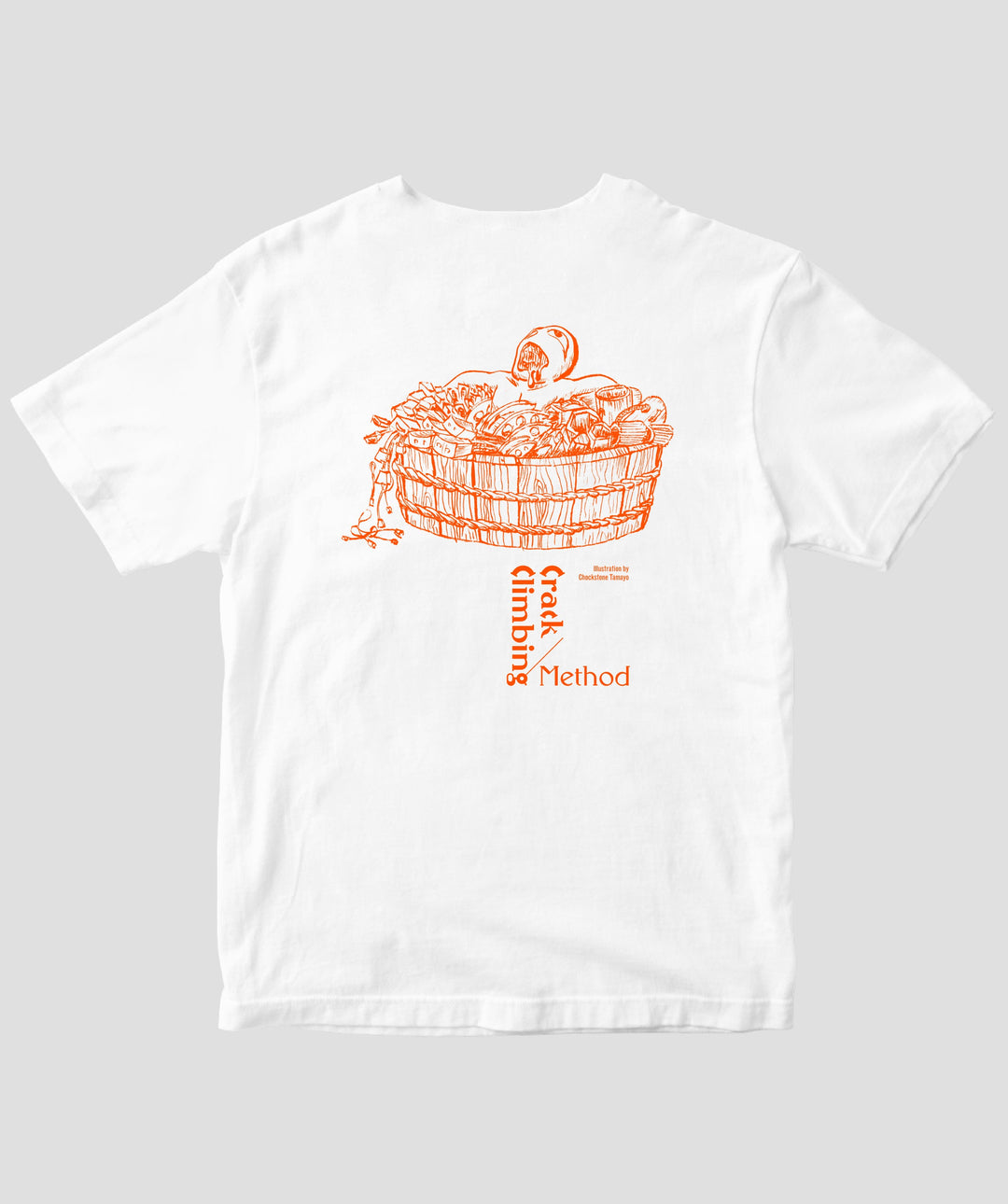 クラッククライミングメソッド / ナッツに溺れて Tシャツ（バック