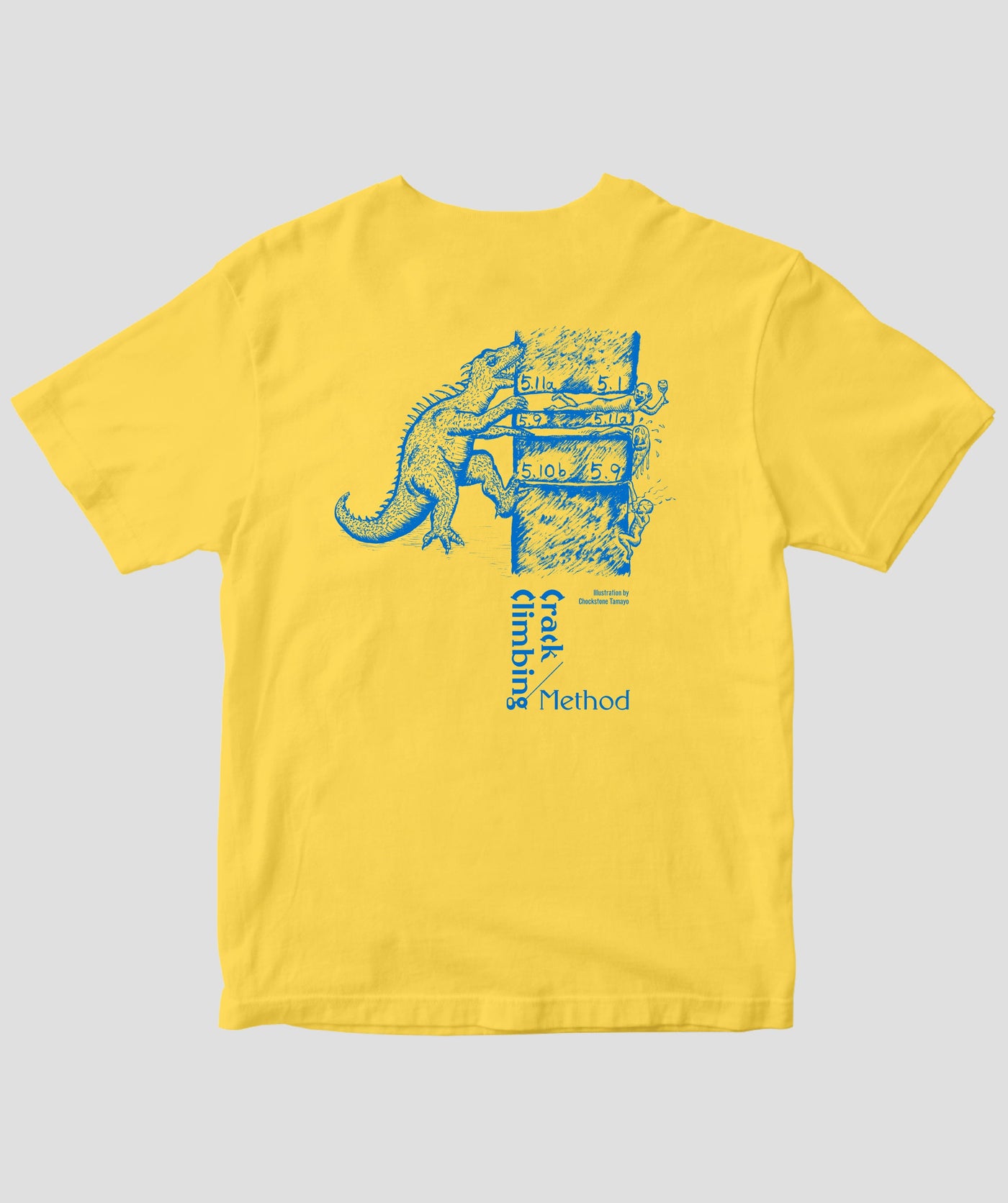 クラッククライミングメソッド / グレードザウルス Tシャツ（バック