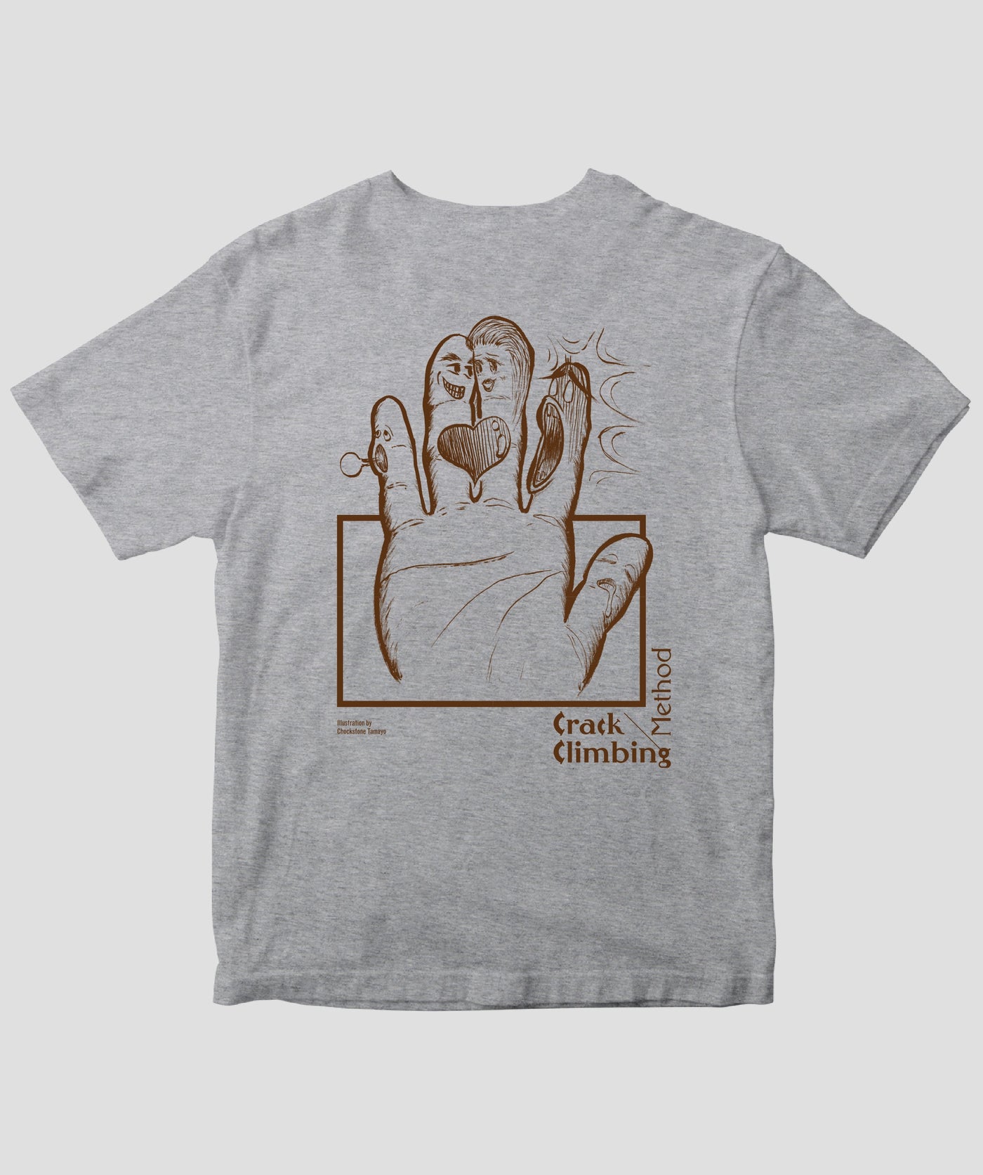クラッククライミングメソッド / 薬指の時代 Tシャツ（バックプリント
