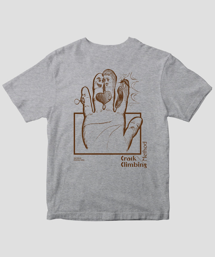 クラッククライミングメソッド / 薬指の時代 Tシャツ（バックプリント