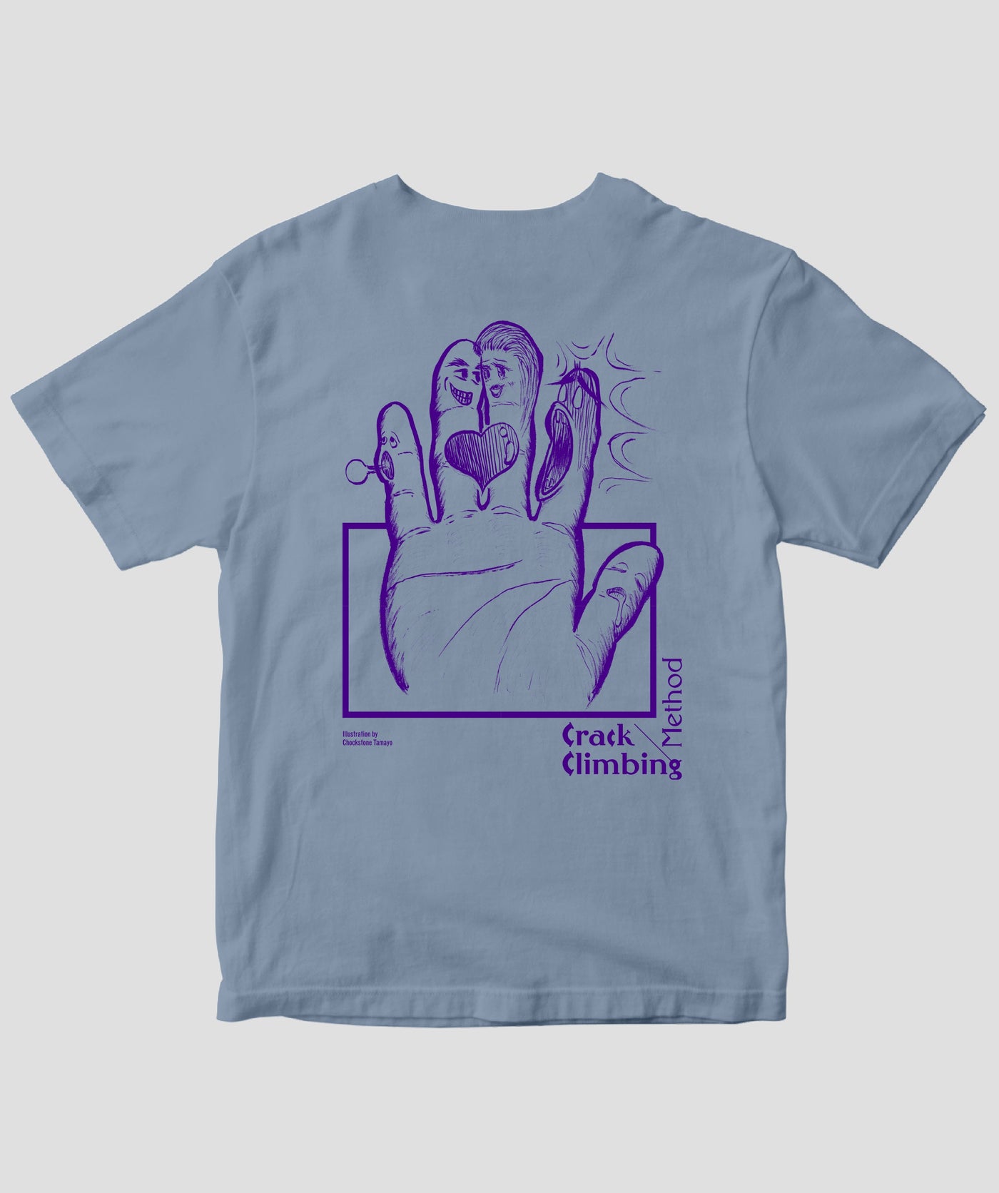 クラッククライミングメソッド / 薬指の時代 Tシャツ（バックプリント