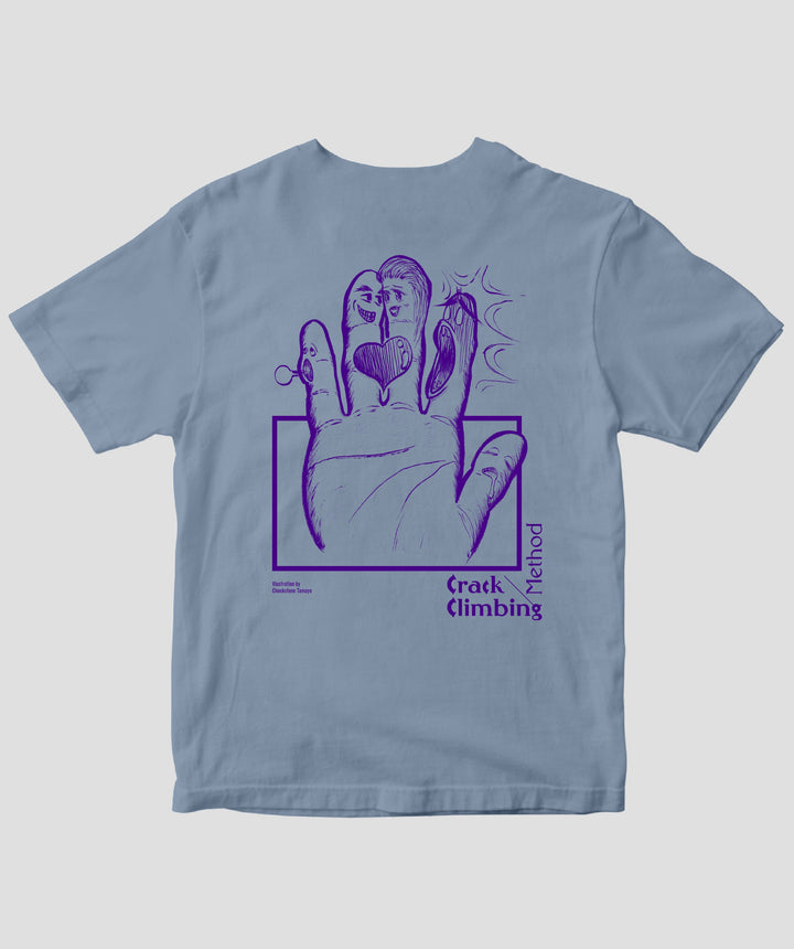 クラッククライミングメソッド / 薬指の時代 Tシャツ（バックプリント