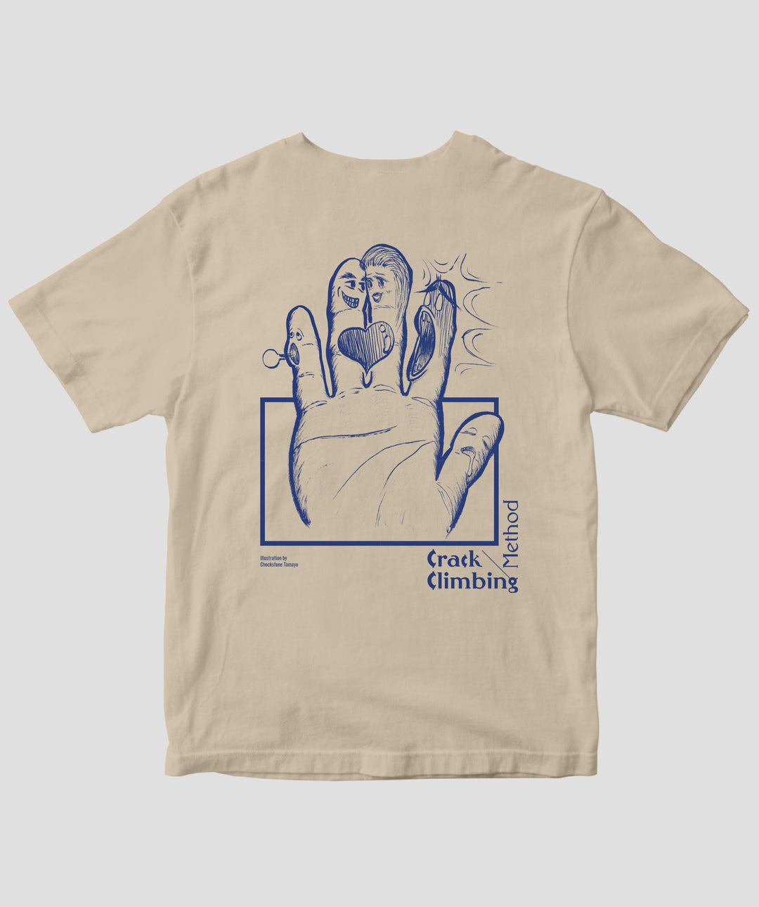 クラッククライミングメソッド / 薬指の時代 Tシャツ（バックプリント