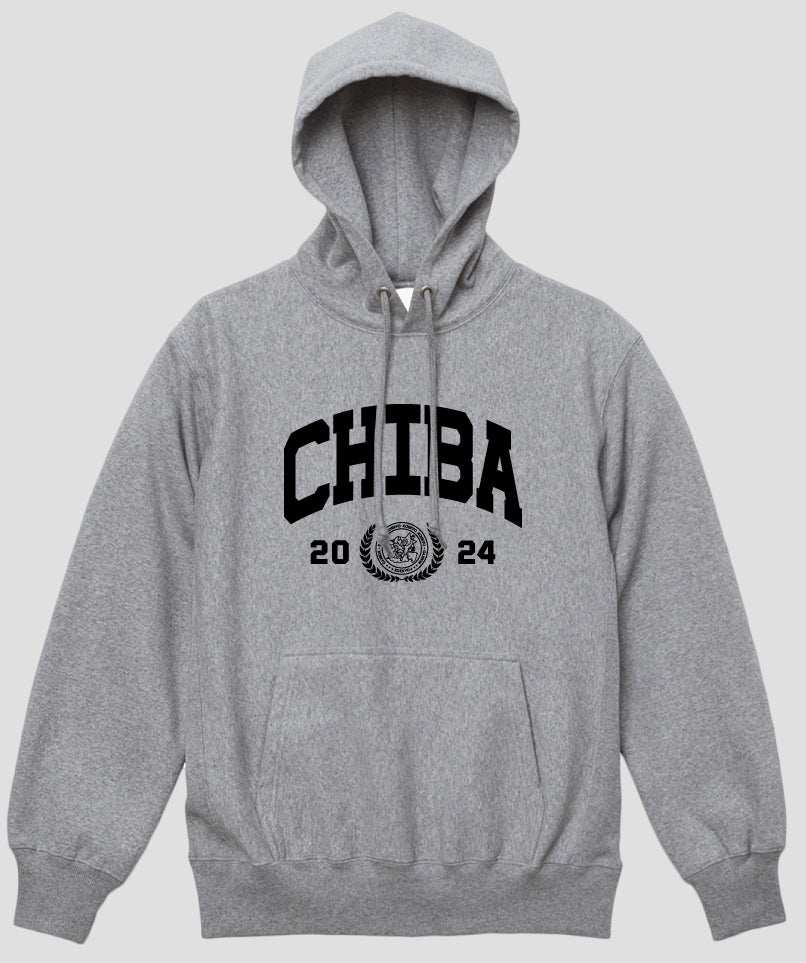カレッジ風「CHIBA」Type A ヘビーウエイトプルオーバーパーカ（裏起毛） / 声の教育社
