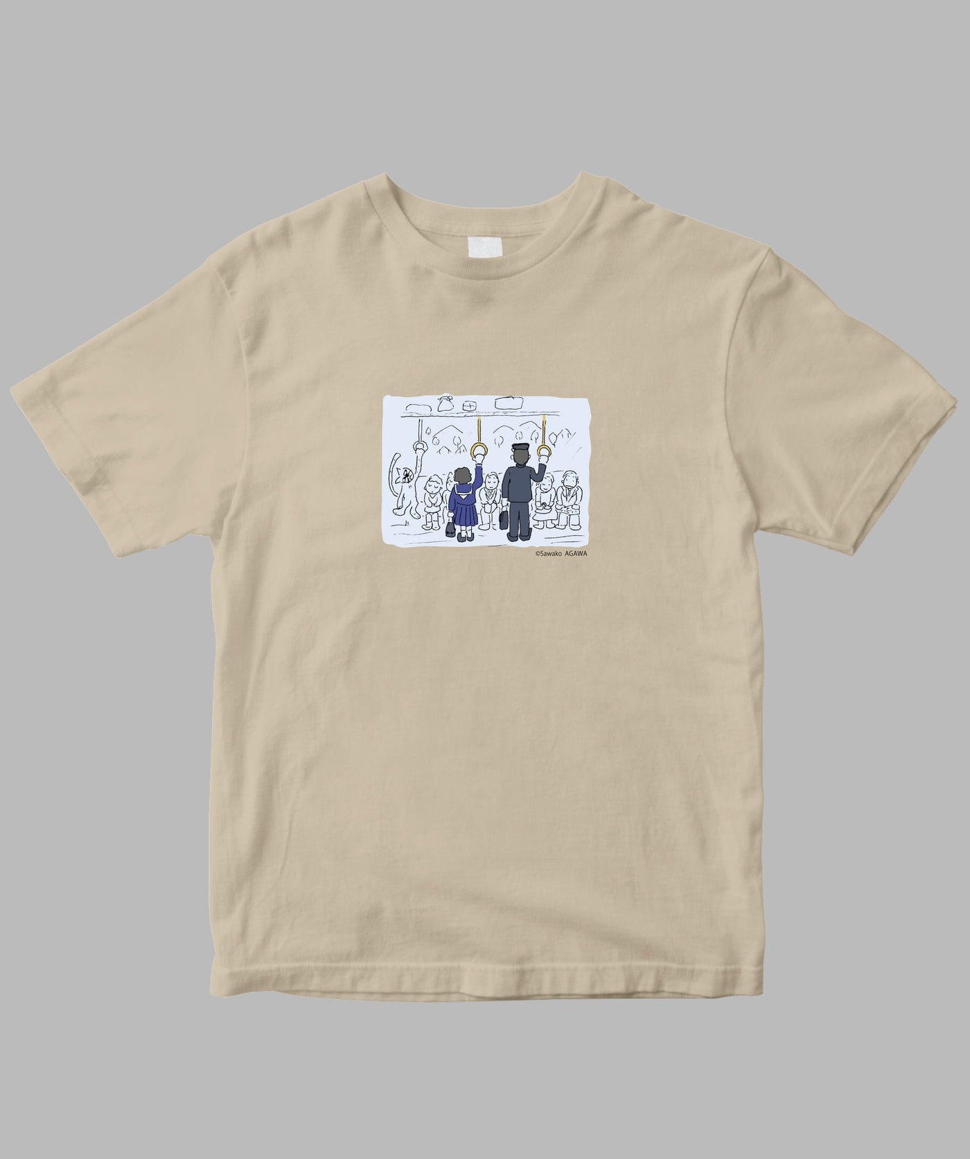 阿川佐和子 / だいたいしあわせ イラストTシャツ 愛しの君へ  / 晶文社