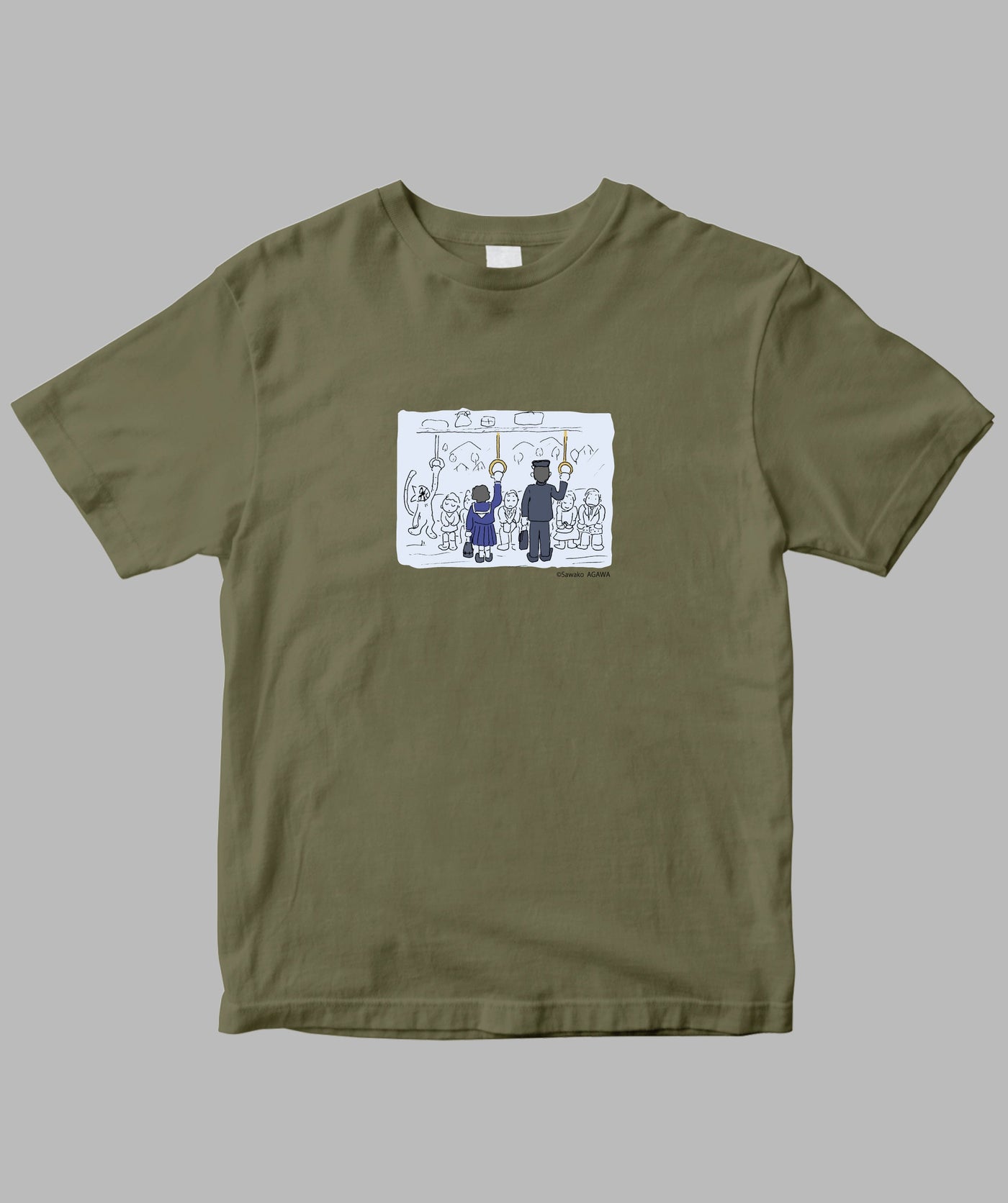 阿川佐和子 / だいたいしあわせ イラストTシャツ 愛しの君へ  / 晶文社