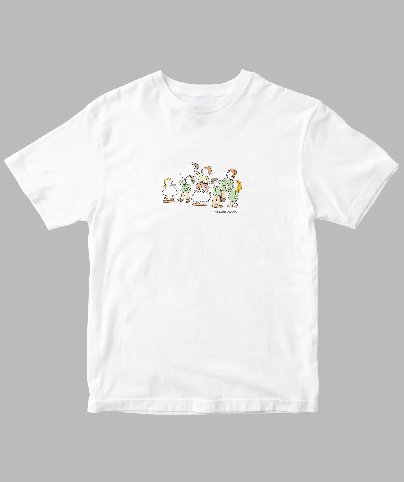 阿川佐和子 / だいたいしあわせ イラストTシャツ ひとりの不安 / 晶文社