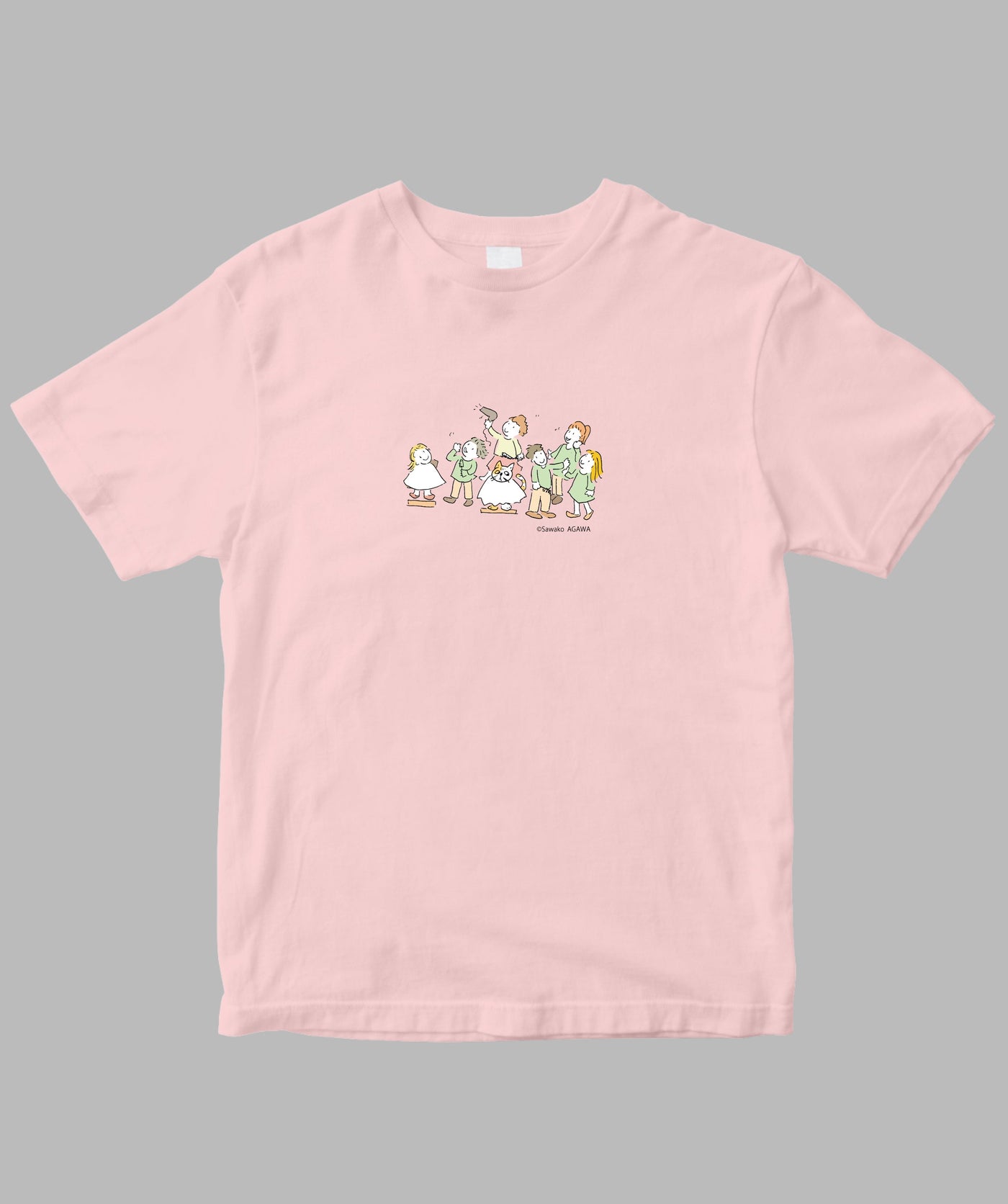 阿川佐和子 / だいたいしあわせ イラストTシャツ ひとりの不安 / 晶文社