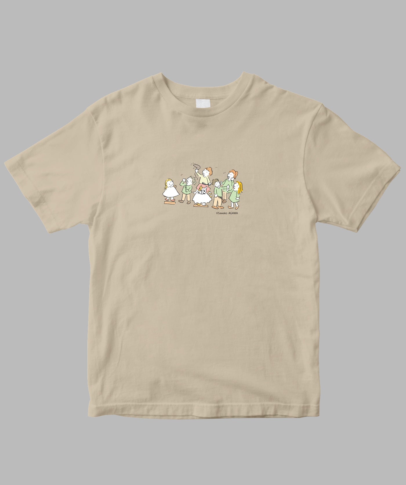 阿川佐和子 / だいたいしあわせ イラストTシャツ ひとりの不安 / 晶文社