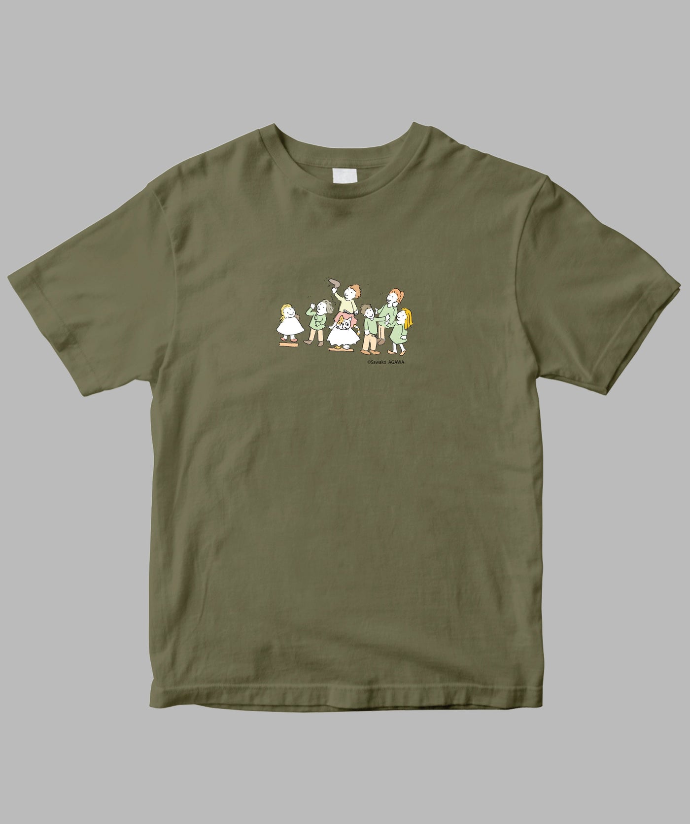 阿川佐和子 / だいたいしあわせ イラストTシャツ ひとりの不安 / 晶文社