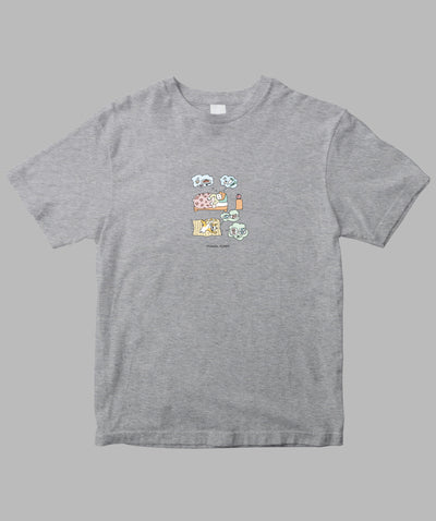 阿川佐和子 / だいたいしあわせ イラストTシャツ  なに食べる？TypeA / 晶文社