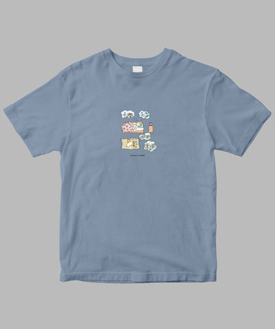 阿川佐和子 / だいたいしあわせ イラストTシャツ  なに食べる？TypeA / 晶文社