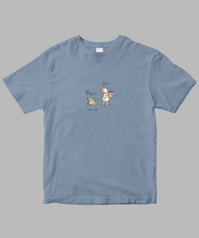 阿川佐和子 / だいたいしあわせ イラストTシャツ だいたい宣言 / 晶文社