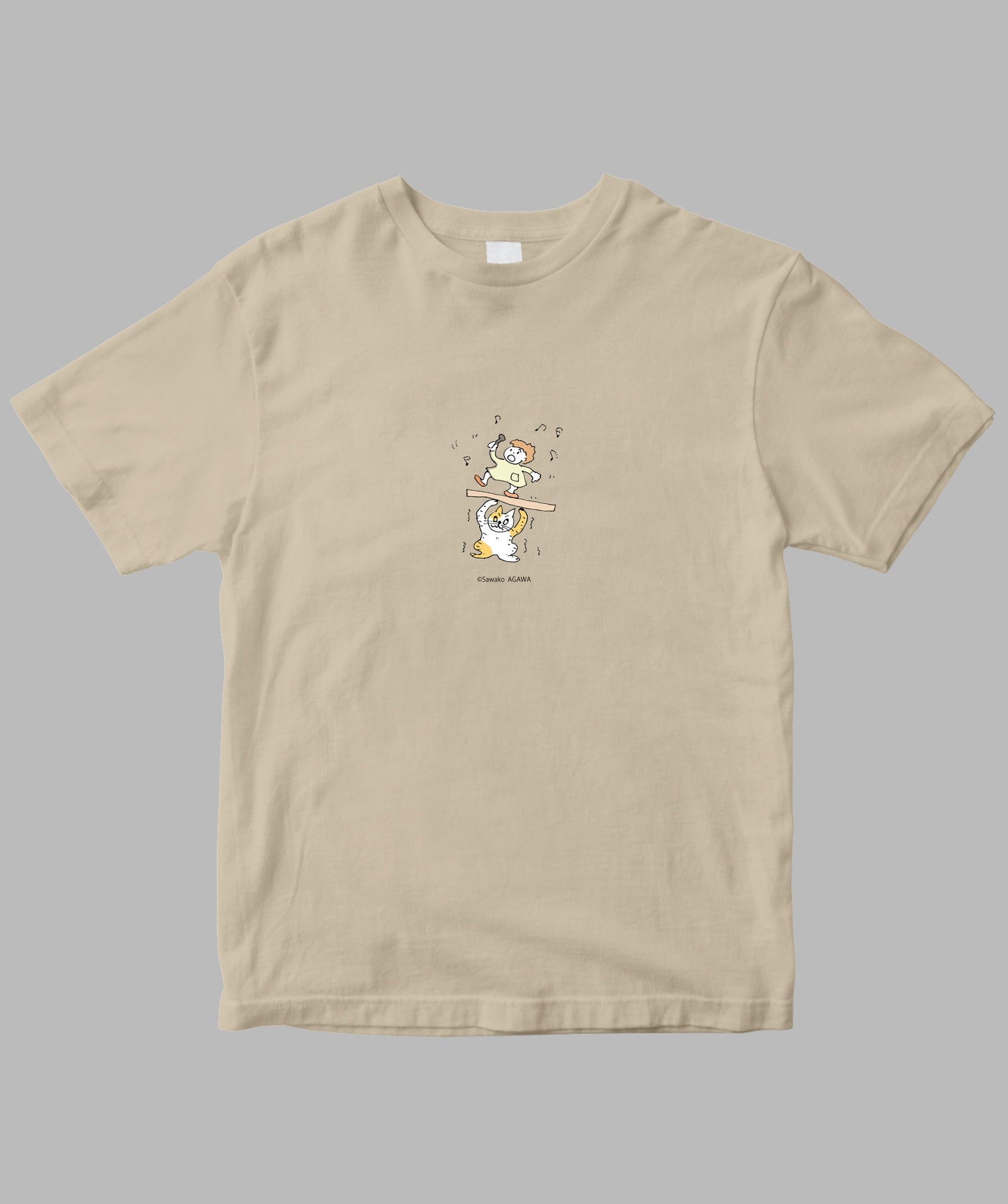阿川佐和子 / だいたいしあわせ イラストTシャツ ストレスのストレス / 晶文社