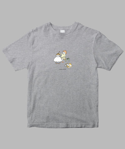 阿川佐和子 / だいたいしあわせ イラストTシャツ 再会美容院 / 晶文社