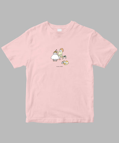 阿川佐和子 / だいたいしあわせ イラストTシャツ 再会美容院 / 晶文社