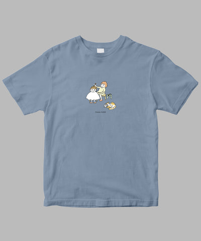 阿川佐和子 / だいたいしあわせ イラストTシャツ 再会美容院 / 晶文社