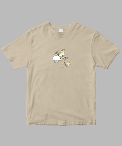 阿川佐和子 / だいたいしあわせ イラストTシャツ 再会美容院 / 晶文社