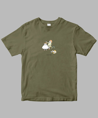 阿川佐和子 / だいたいしあわせ イラストTシャツ 再会美容院 / 晶文社