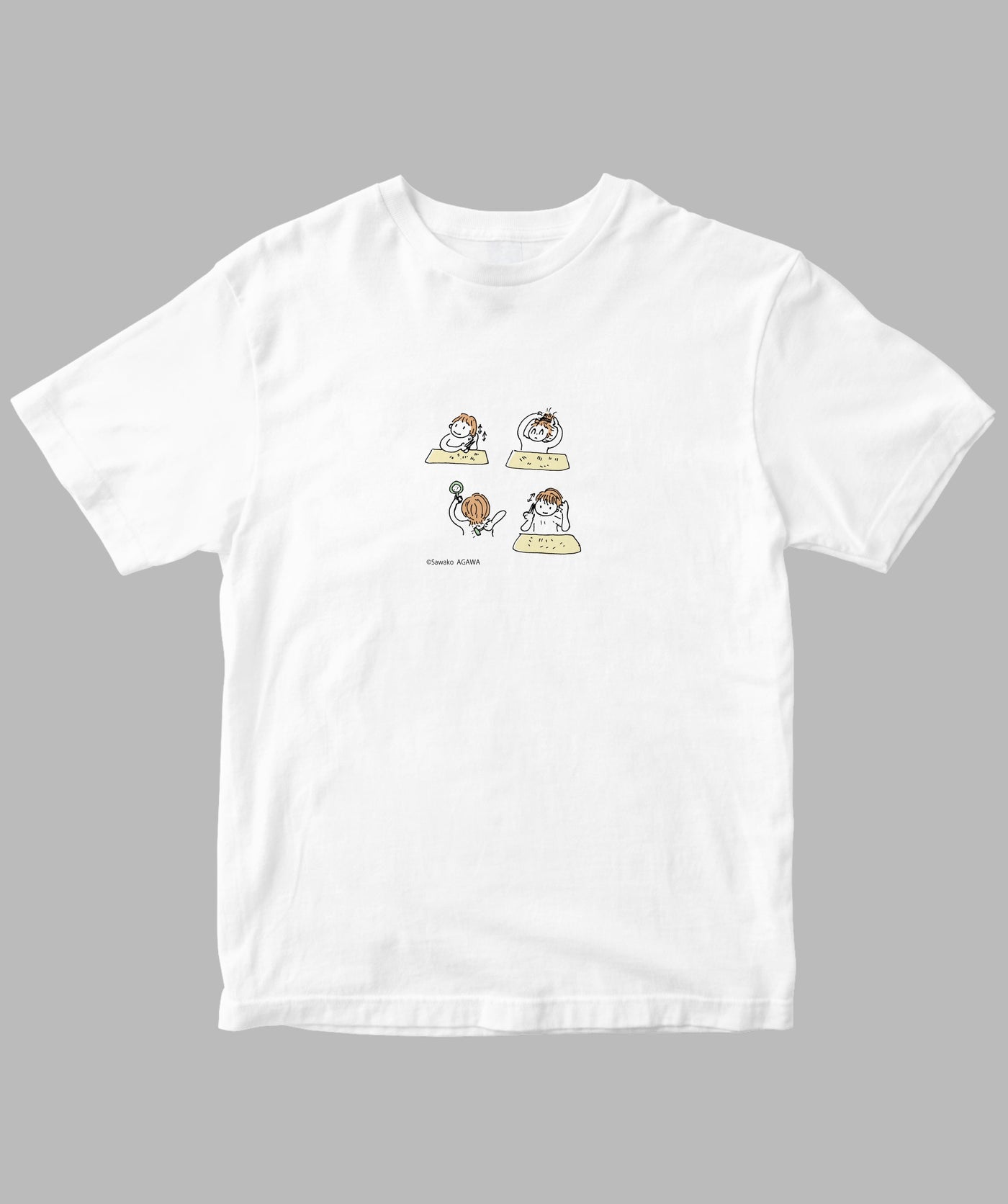 阿川佐和子 / だいたいしあわせ イラストTシャツ セルフカット法 / 晶文社