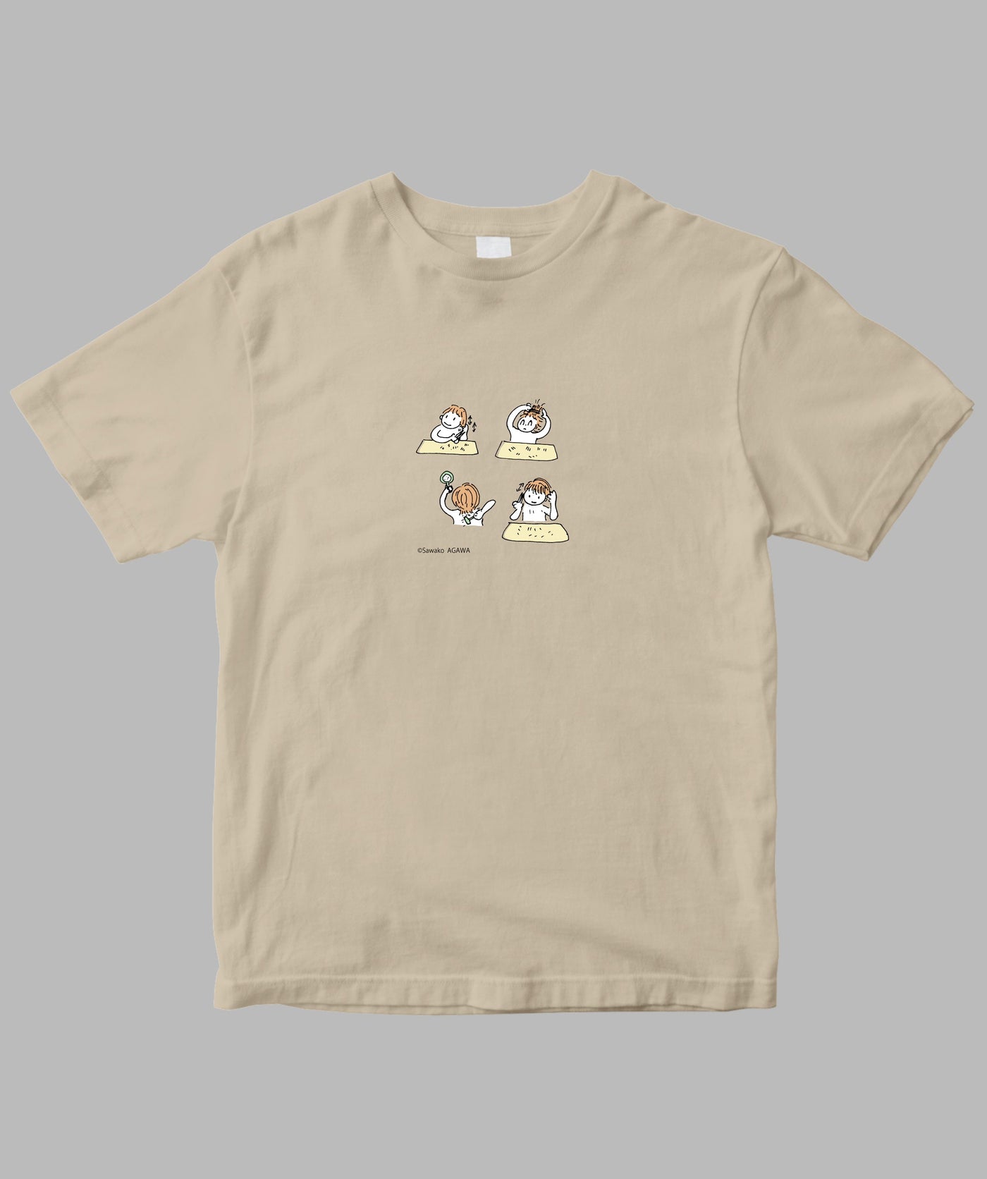 阿川佐和子 / だいたいしあわせ イラストTシャツ セルフカット法 / 晶文社