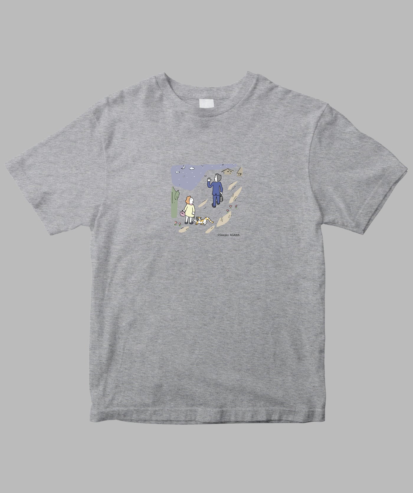 阿川佐和子 / だいたいしあわせ イラストTシャツ 恋の終着駅 / 晶文社