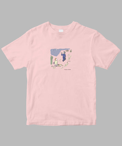 阿川佐和子 / だいたいしあわせ イラストTシャツ 恋の終着駅 / 晶文社