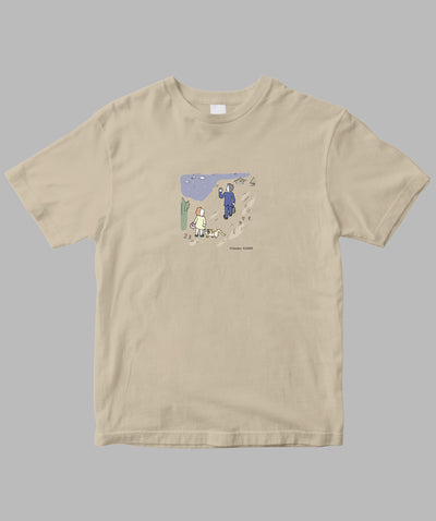 阿川佐和子 / だいたいしあわせ イラストTシャツ 恋の終着駅 / 晶文社