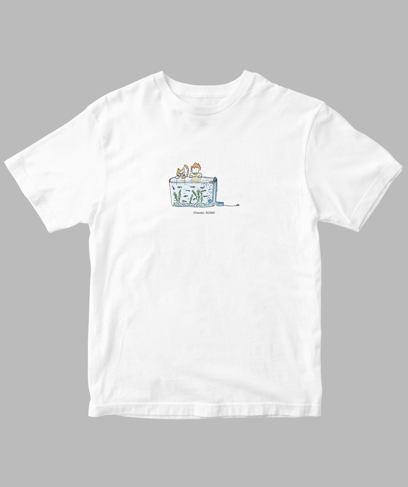 阿川佐和子 / だいたいしあわせ イラストTシャツ ペットのうち / 晶文社