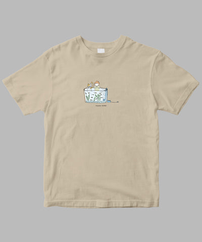 阿川佐和子 / だいたいしあわせ イラストTシャツ ペットのうち / 晶文社