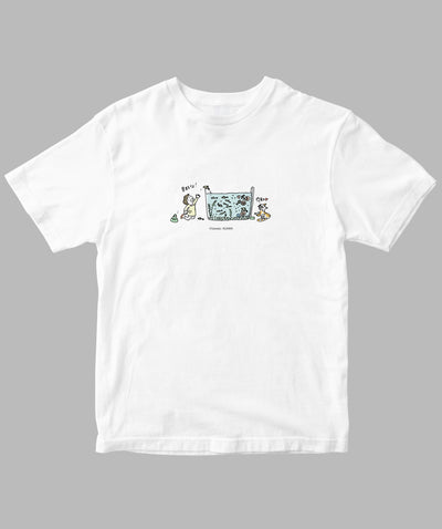 阿川佐和子 / だいたいしあわせ イラストTシャツ メダカの子 / 晶文社