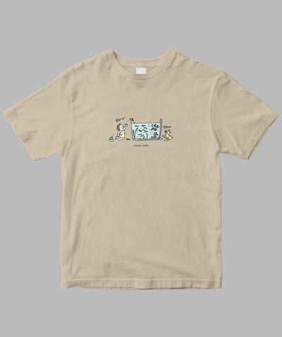 阿川佐和子 / だいたいしあわせ イラストTシャツ メダカの子 / 晶文社