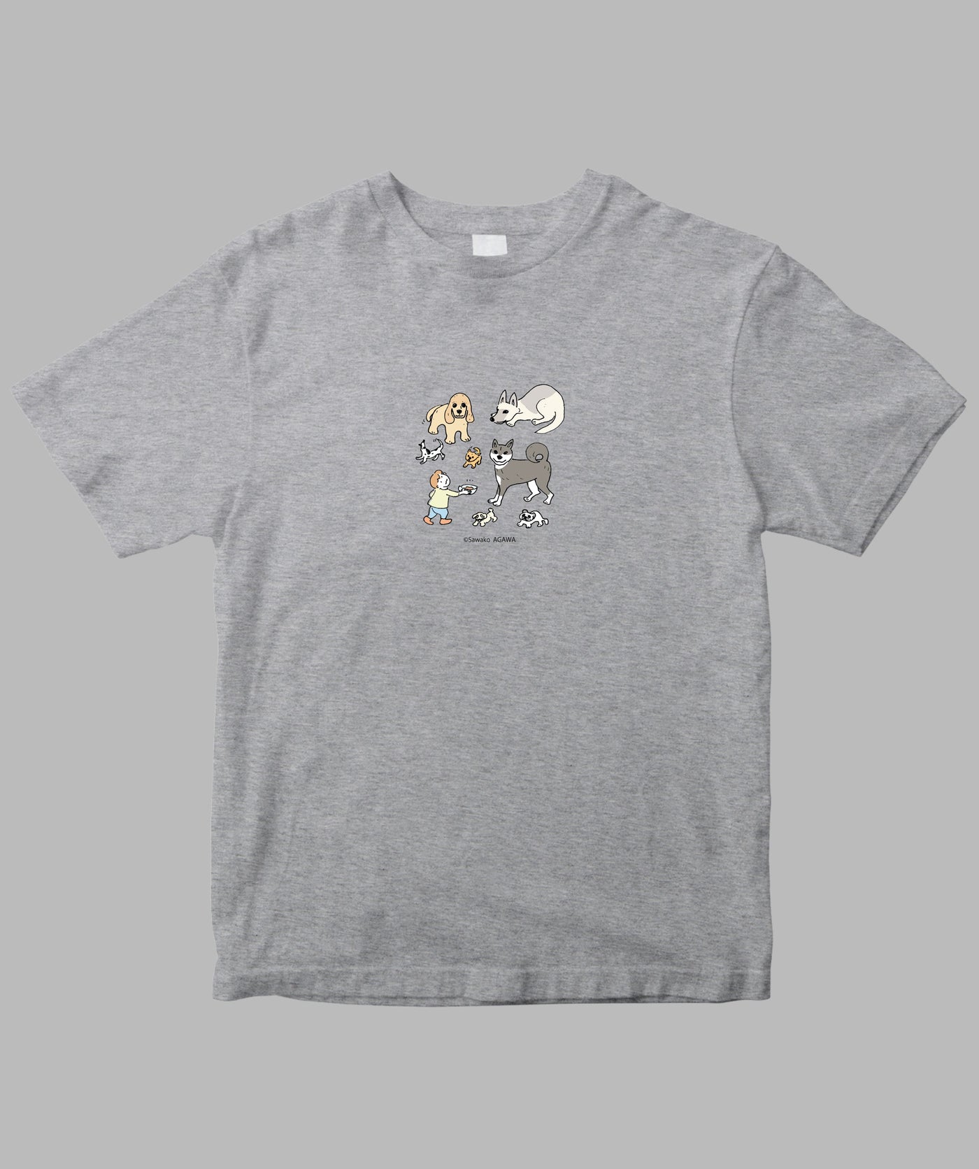 阿川佐和子 / だいたいしあわせ イラストTシャツ 犬と過ごせば / 晶文社