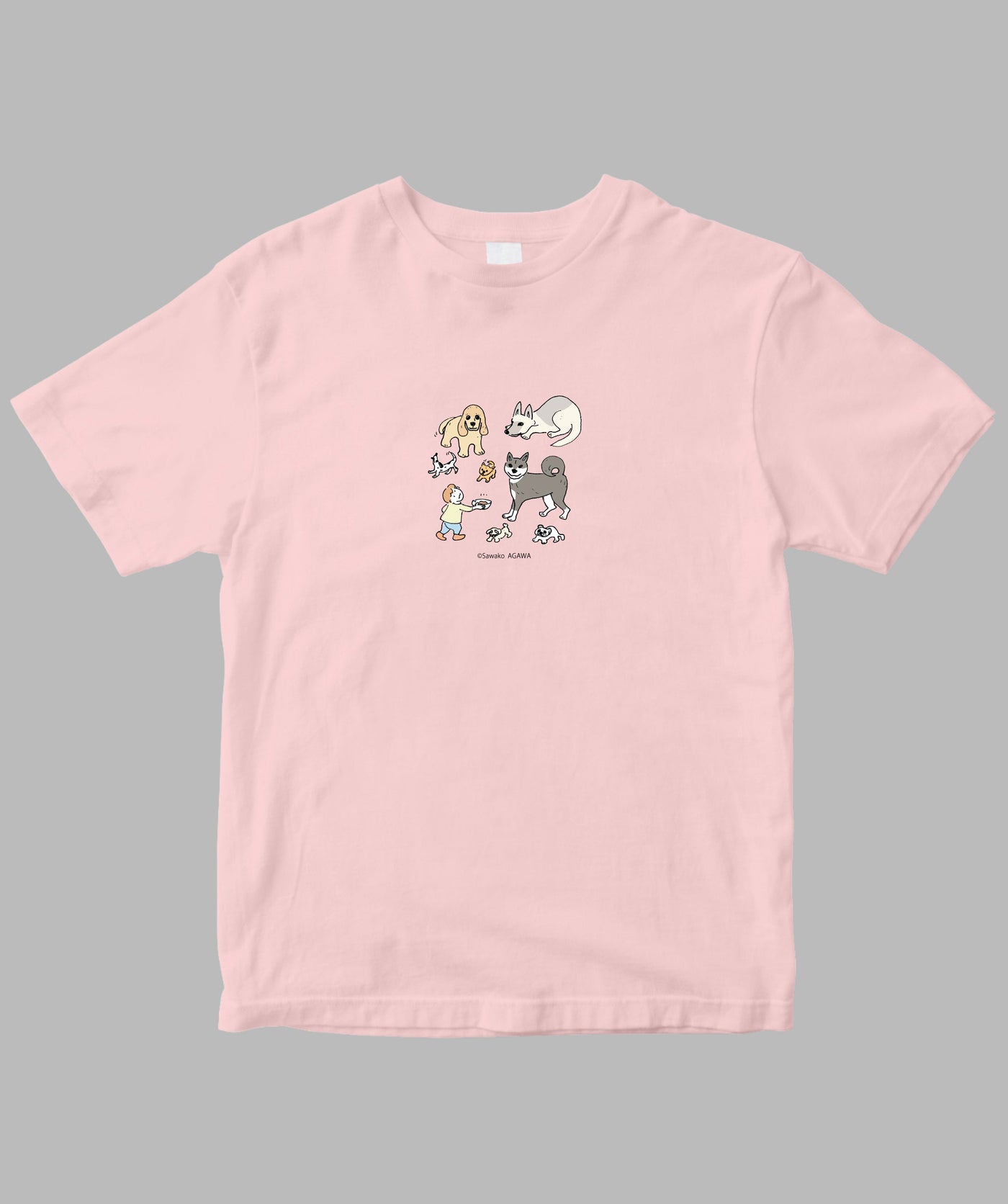 阿川佐和子 / だいたいしあわせ イラストTシャツ 犬と過ごせば / 晶文社