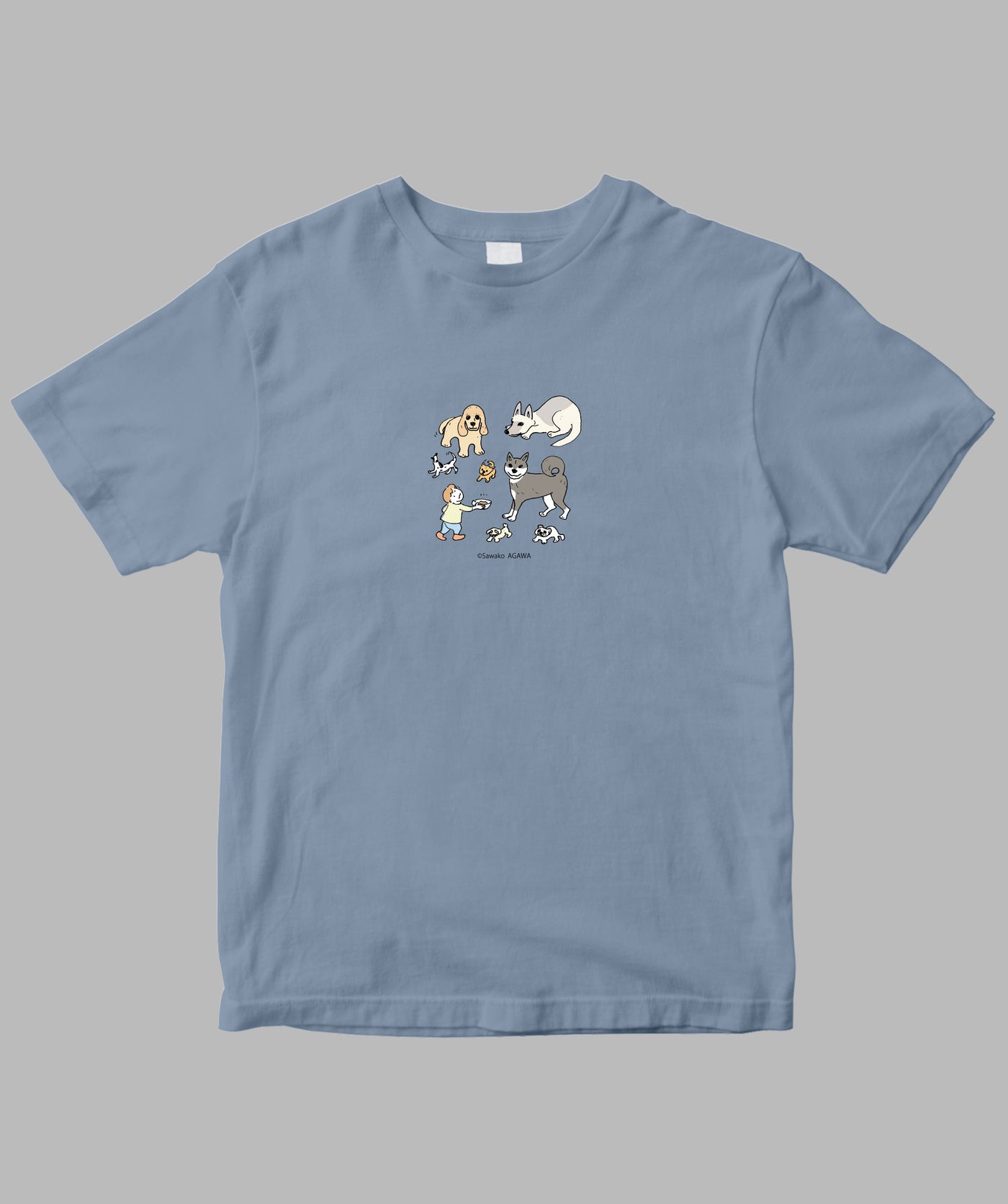 阿川佐和子 / だいたいしあわせ イラストTシャツ 犬と過ごせば / 晶文社