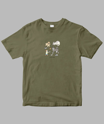 阿川佐和子 / だいたいしあわせ イラストTシャツ 犬と過ごせば / 晶文社