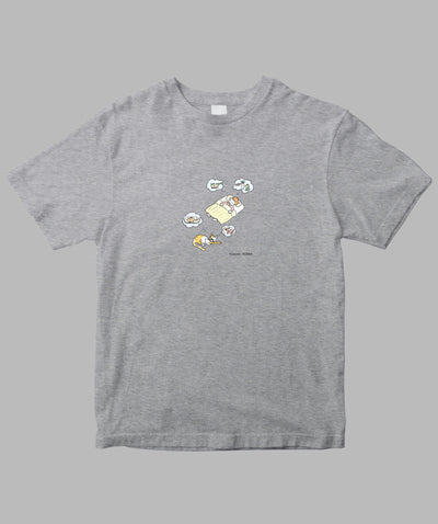 阿川佐和子 / だいたいしあわせ イラストTシャツ なに食べる？TypeB / 晶文社