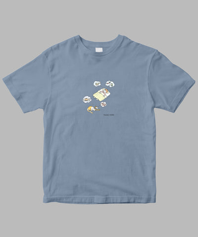 阿川佐和子 / だいたいしあわせ イラストTシャツ なに食べる？TypeB / 晶文社