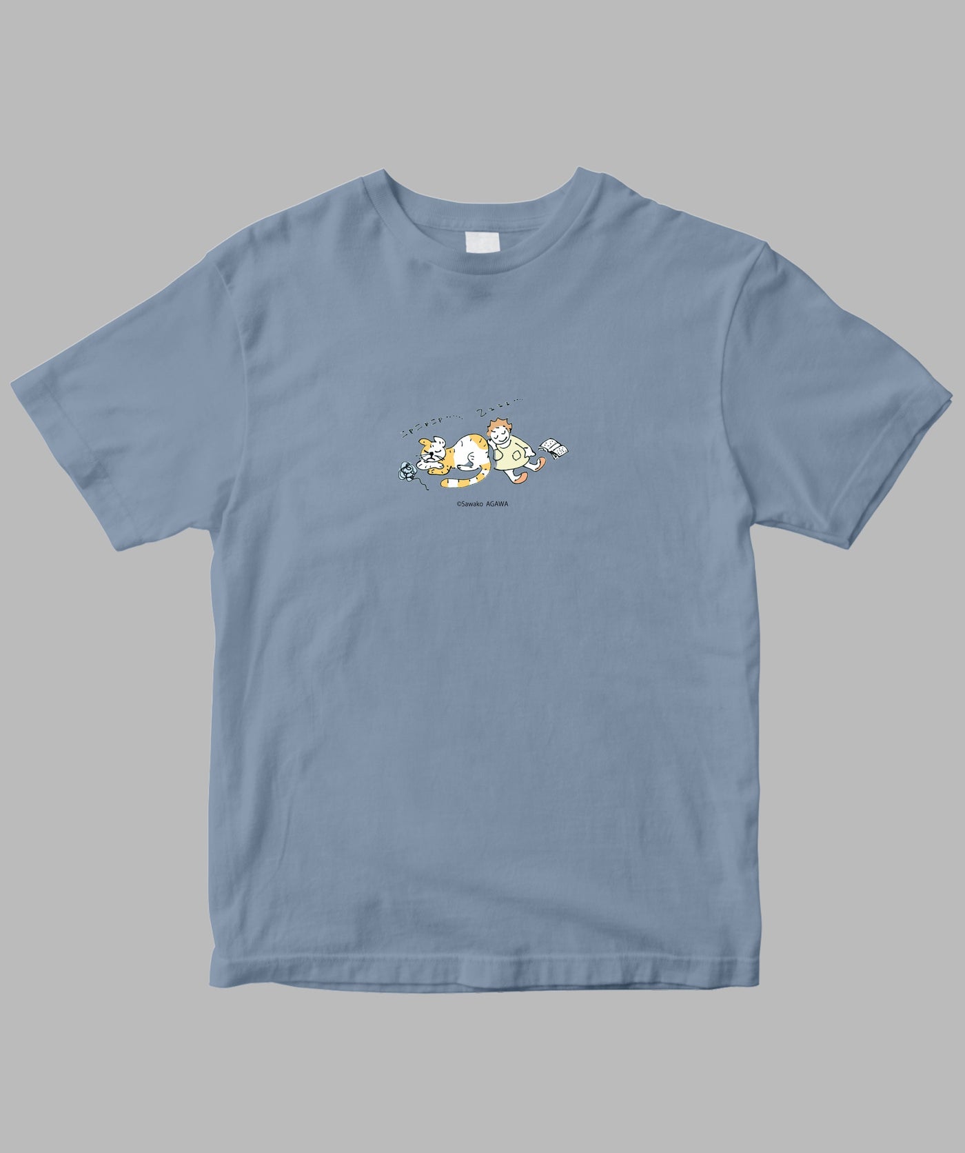 阿川佐和子 / だいたいしあわせ イラストTシャツ 寝入り福 / 晶文社