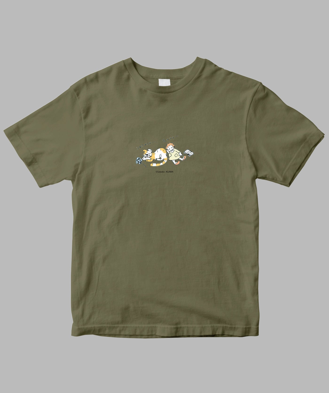 阿川佐和子 / だいたいしあわせ イラストTシャツ 寝入り福 / 晶文社