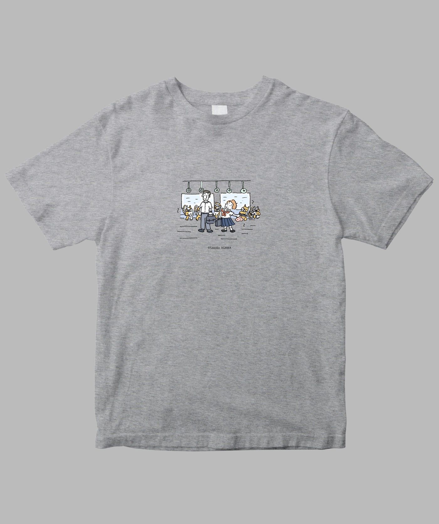 阿川佐和子 / だいたいしあわせ イラストTシャツ アガワタオル / 晶文社