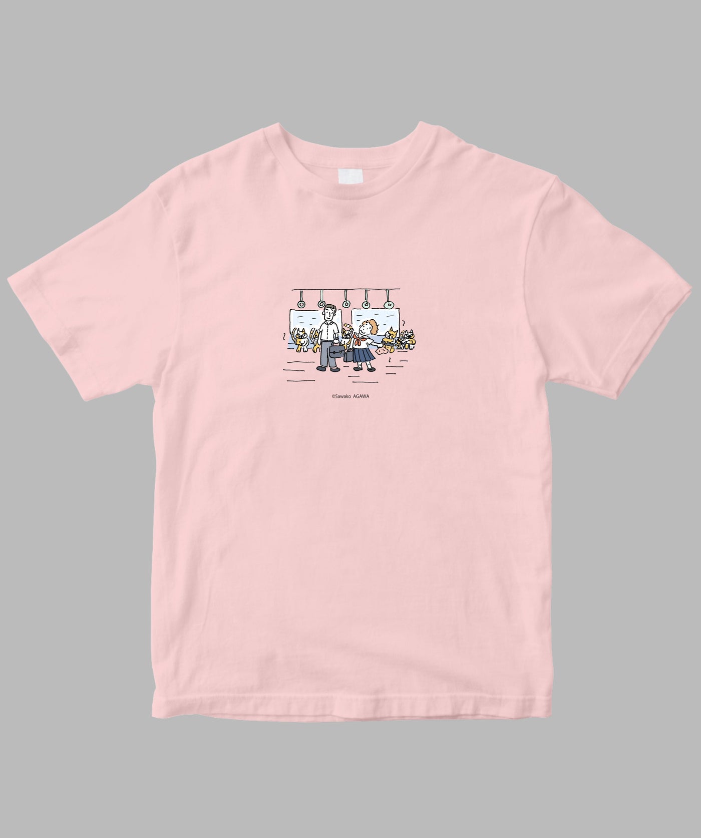 阿川佐和子 / だいたいしあわせ イラストTシャツ アガワタオル / 晶文社