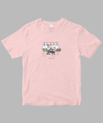 阿川佐和子 / だいたいしあわせ イラストTシャツ アガワタオル / 晶文社