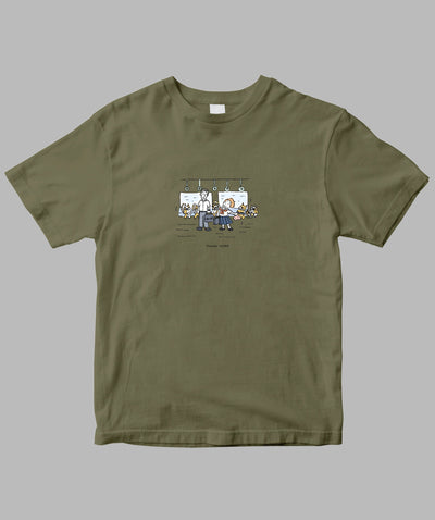 阿川佐和子 / だいたいしあわせ イラストTシャツ アガワタオル / 晶文社