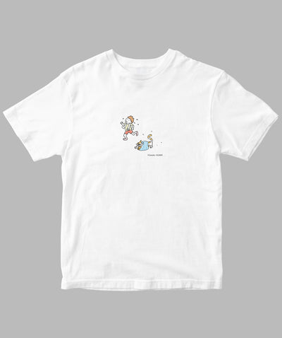 阿川佐和子 / だいたいしあわせ イラストTシャツ へらへらタオル / 晶文社